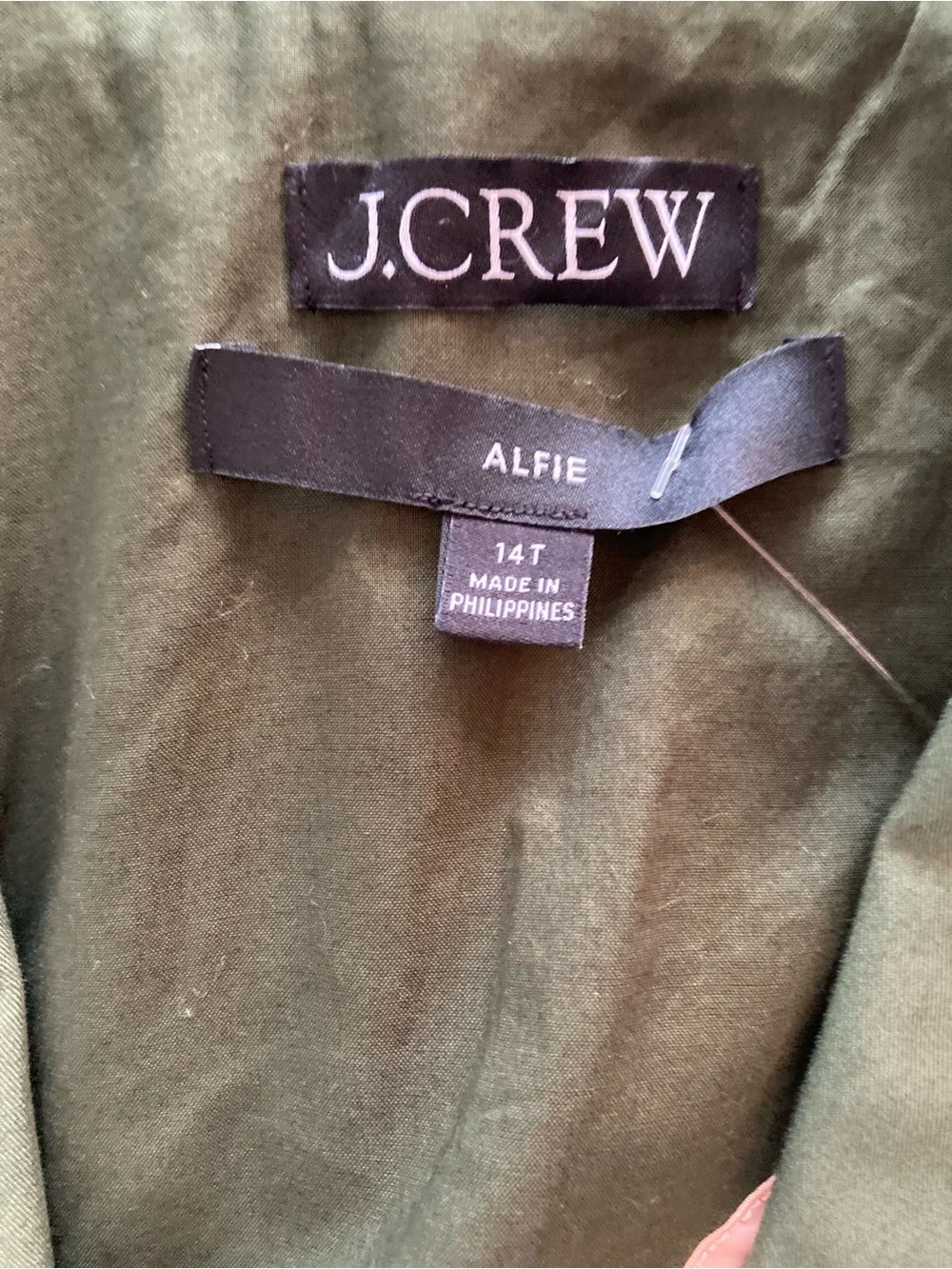 J.CREW Alfie Green Notch Lapel One-Button Lined Blazer Jacket 14T